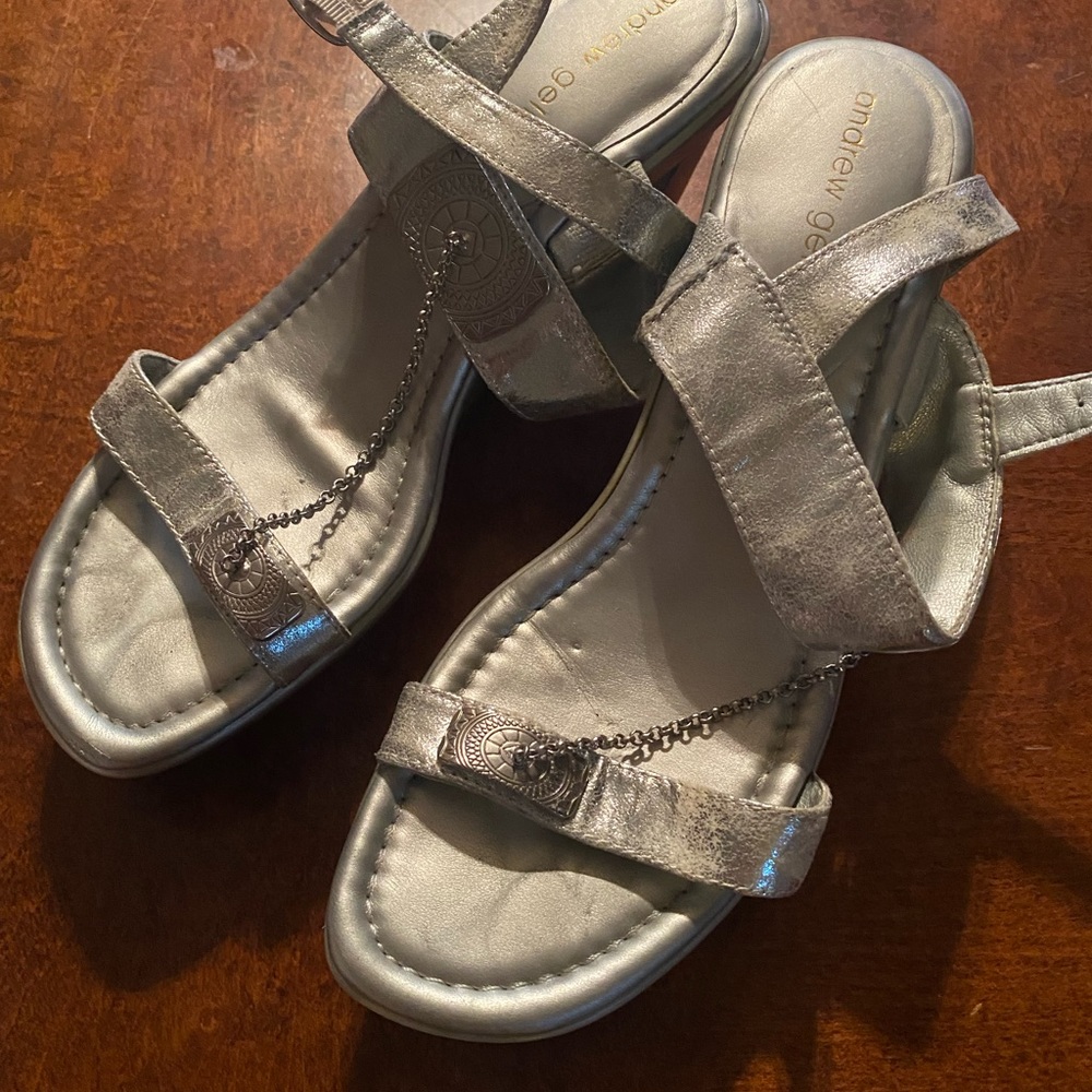 Andrew Geller silver wedge